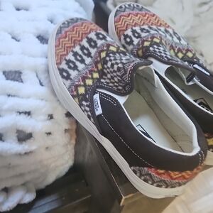 Vans Black and White Sneakers Classic Slip-On Style